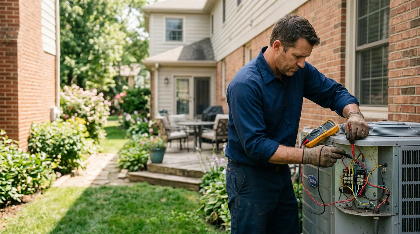 HVAC technician working near South Montrose, PA